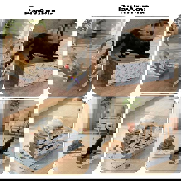 Skylos Cat Scratching Board Durable Recyclable Cardboard Scratcher Lounge Bed