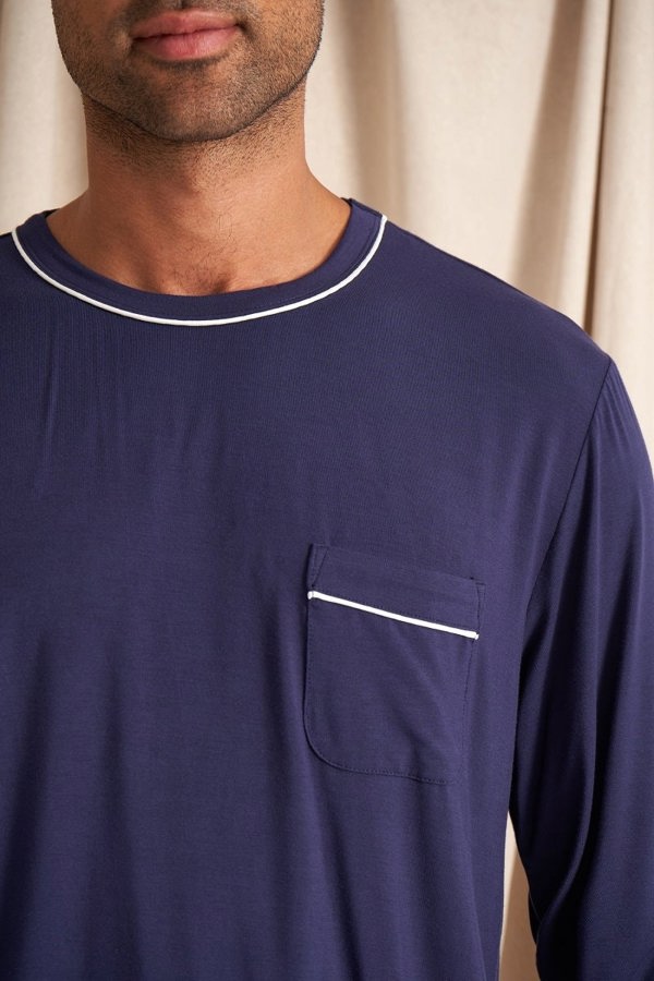 Mister You Bamboo Pyjama Set in MidnightNightwear