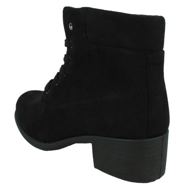 Spot On Ladies Spot On Lace Up Ankle Boot