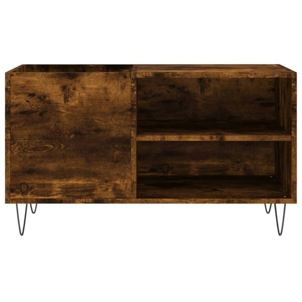 Berkfield Record Cabinet Smoked Oak 85x38x48 cm Engineered Wood