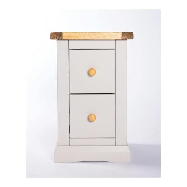 Loreo 2 Drawer Petite Bedside Table