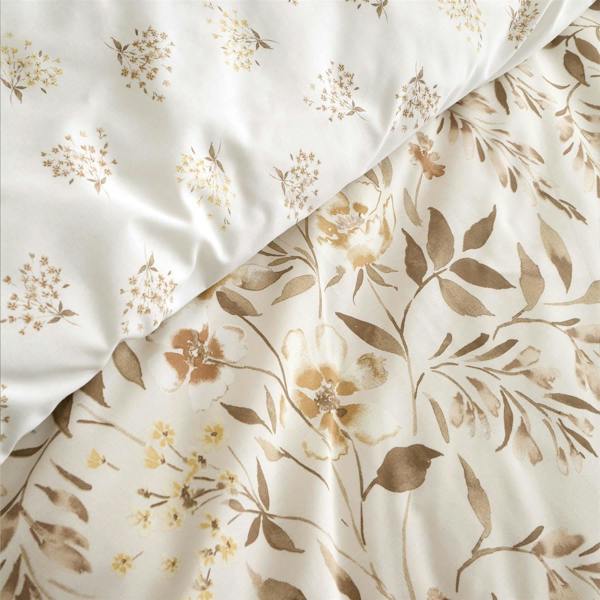 Isadora Floral Natural Duvet Cover Set