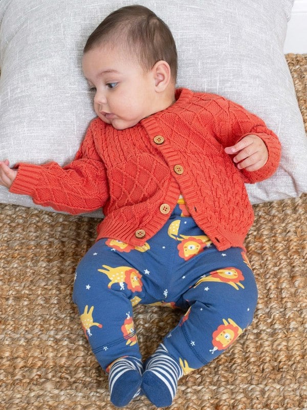 Kite Baby Organic My First Cardi Burnt Orange