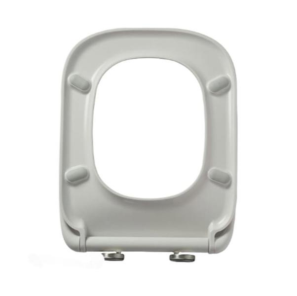 Bemis Teramo Square Slow Close Top Fix Quick Release Toilet Seat 350mm width - 2400CL000
