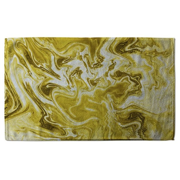Benjamin Tate Design Golden Swirled Marble (Bath Towel)