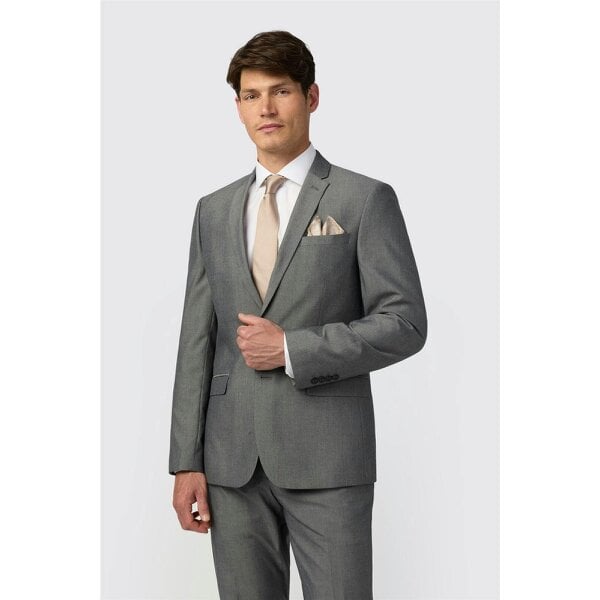 Limehaus Slim Fit Silver Grey Jacket