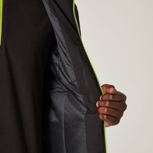 Regatta Men's Navigate Insulated Waterproof Jacket - Black/Lime Green