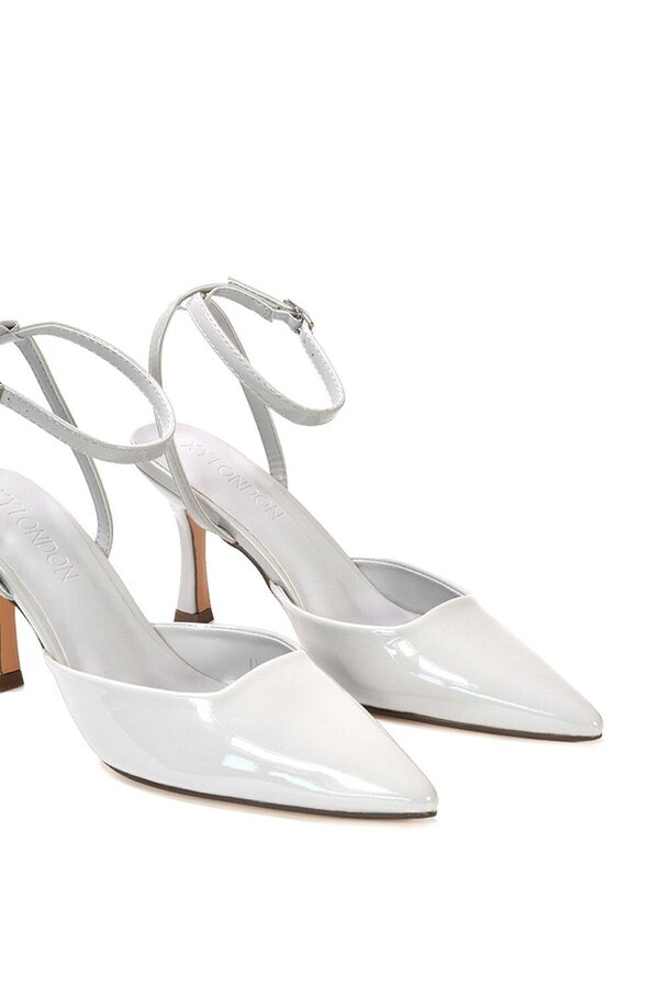 XY LONDON Pointed Toe Stiletto Heels With Ankle Strap