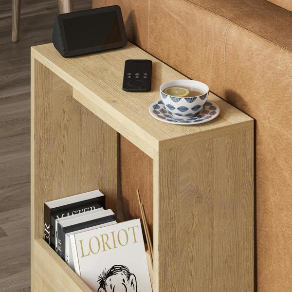 Decortie Simpi Slim End Table with Magazine Rack (H) 60cm