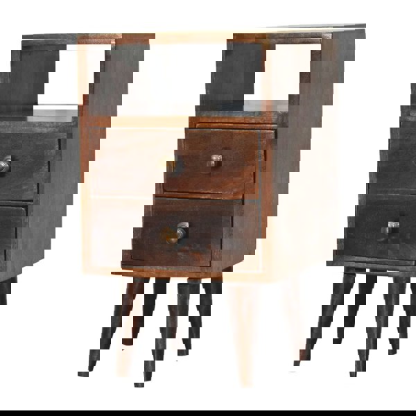 Artisan Furniture Solid Wood Mini Classic California Walnut Bedside