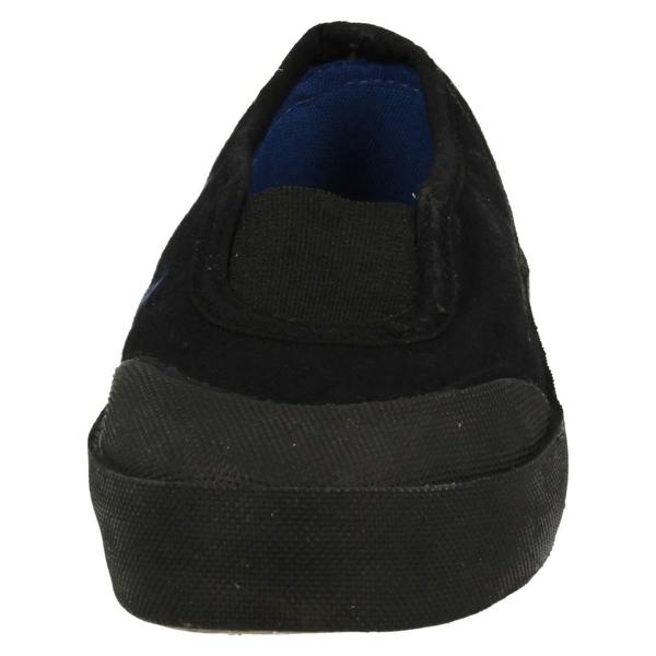 Sure Step Unisex Childrens Black Gusset Plimsolls 322-7305