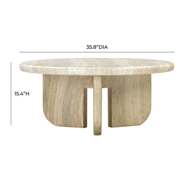 Furniture Edit Patrizia Concrete Round Coffee Table