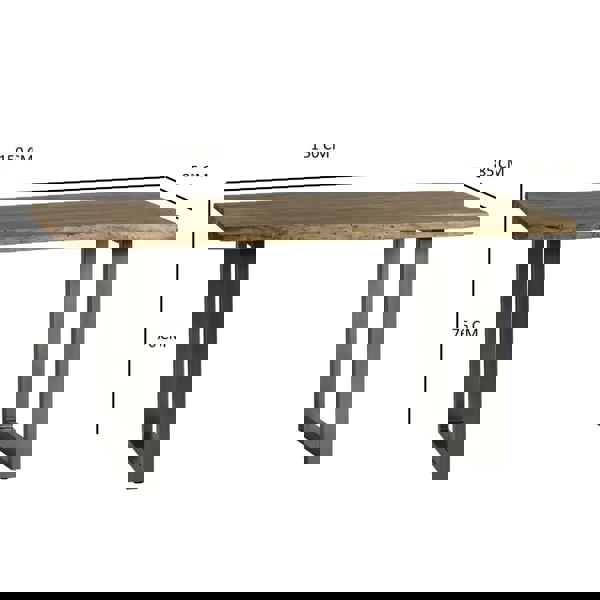 IH Design Knott Live Edge Medium Dining Table