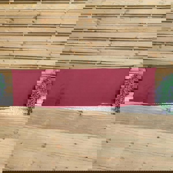 Samuel Alexander 99 x 20 x 5cm Cushion Back for 2 Seater Wooden Garden Bench in Burgundy