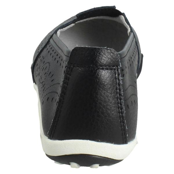 Down to Earth Ladies Down To Earth Punch Detail Casual Shoes F80578
