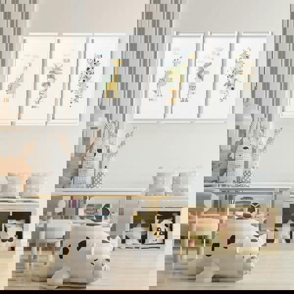 Giraffe Nursery | Set of 3 wall art prints