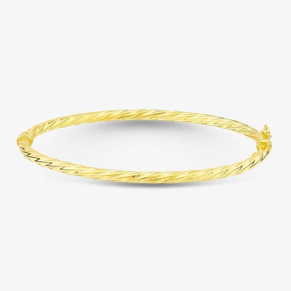 T. H. Baker 9ct Yellow Gold Twist Bangle BBE029Y