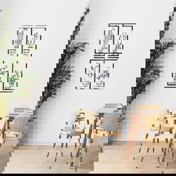 Cactus- Metal Wall Art Set/4