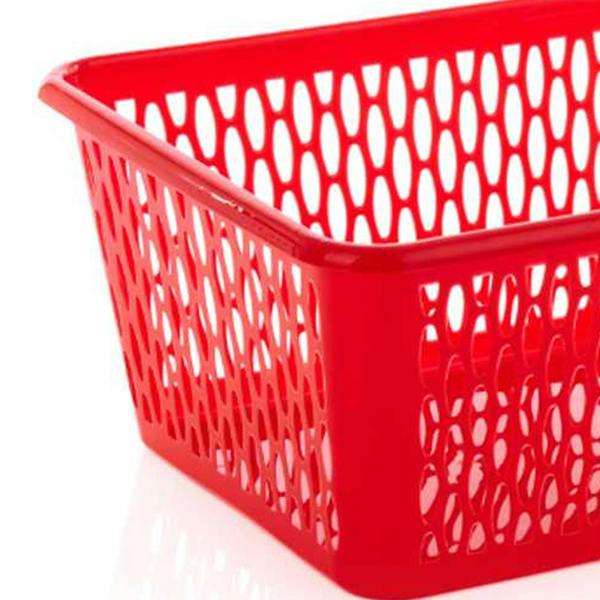 Leecroft 37cm Handy Basket Red 37 x 26 x 16cm - One Colour - 