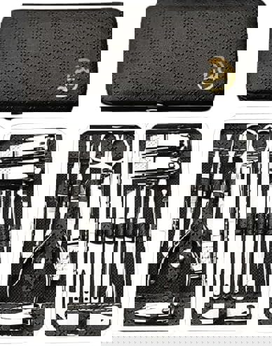 Dragodirect 19-Piece Stainless Steel Manicure and Pedicure Kit Professional Grooming