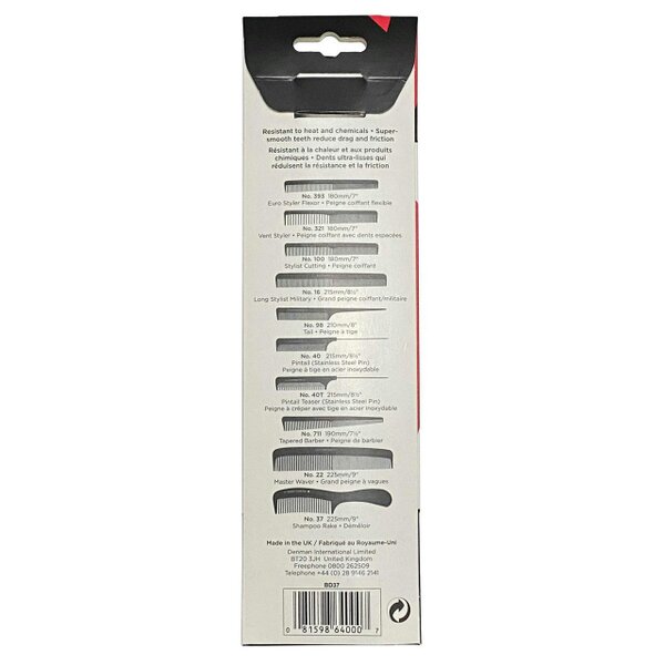 Denman Black Diamond Shampoo Rake Comb