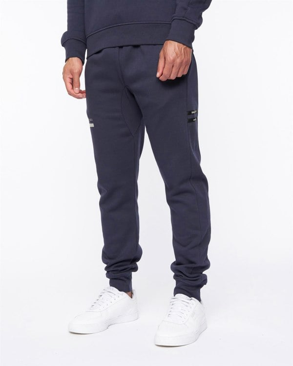 Duck and Cover Jennerkins Crew Sweat & Joggers Set Navy