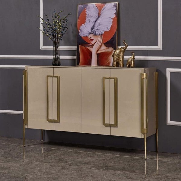 Detail view of Coraline Sideboard with oak furnitureland sideboard