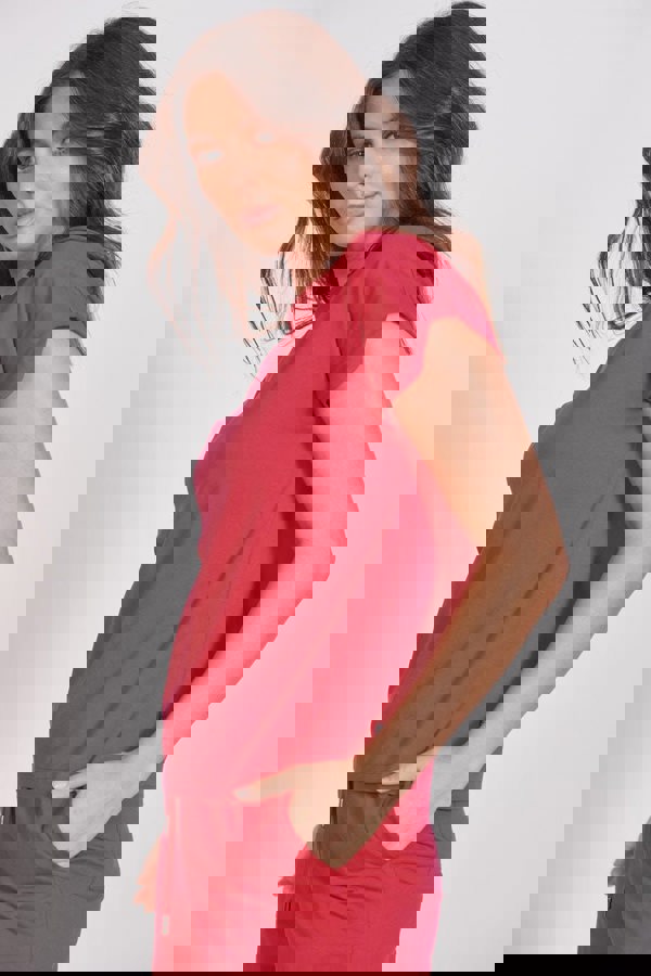 Jeetly.comEsme Magenta Loungewear Soft Touch TeeLoungewear