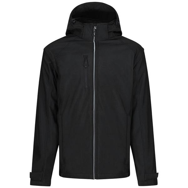 Regatta Mens Erasmus 4 In 1 Soft Shell Jacket - Black - 