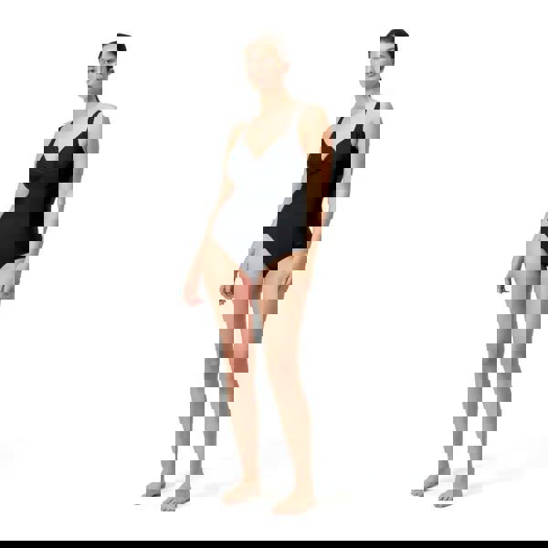 Speedo black shaping cross knot swimsuit with crisscross straps and v-neckline