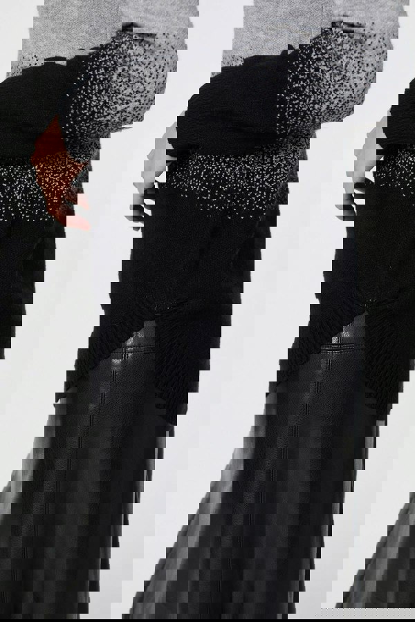 Grey | Ombre Print Long Sleeve Jumper
