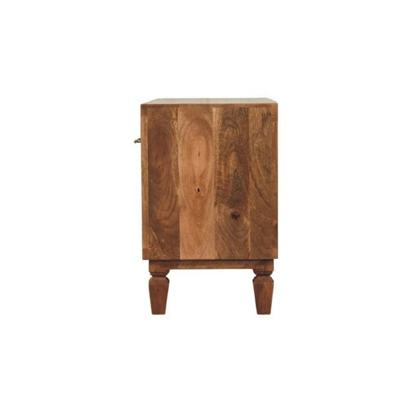 Artisan Furniture Solid Wood Arno Shoe Storage Unit in Golden Teak