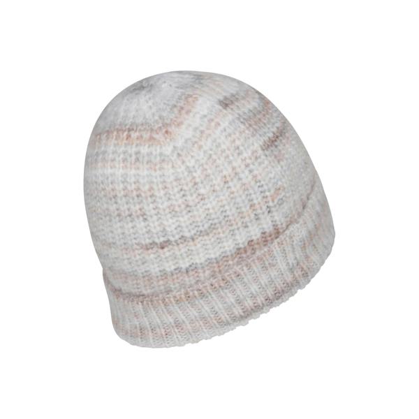 Mountain Warehouse Womens/Ladies Space Dye Faux Fur Lined Beanie - Cream - 
