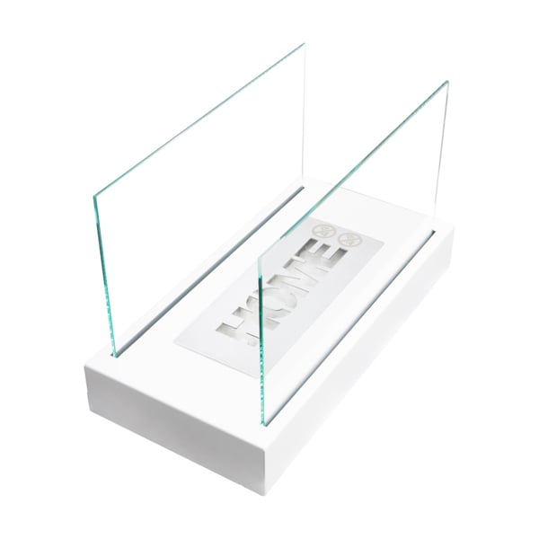 BIOFireplacesGMT Freestanding Bio Fireplace Home White Matt Ventless