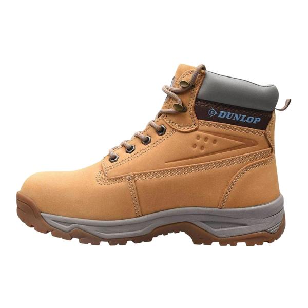 Dunlop Womens/Ladies Nubuck Steel Toe Cap Safety Boots - Honey - 