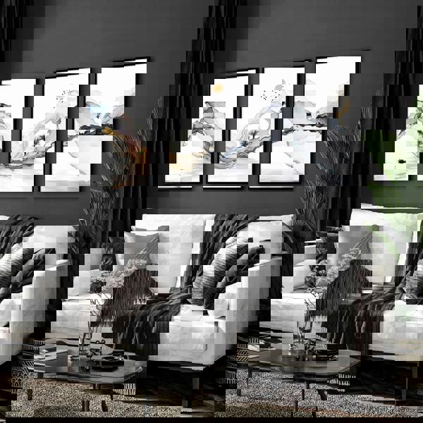 Framed print set of 3 | Landscape wall art for Living room