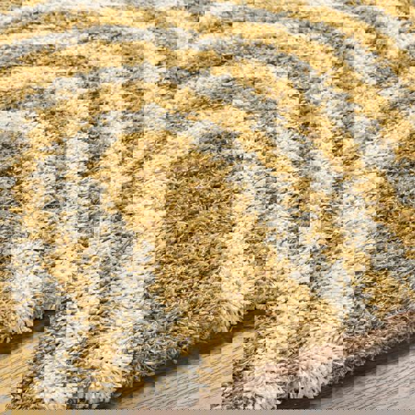 Livabliss Urban Shag-Modern Camel Ivory Brown Cream Soft Plush Pile Rug