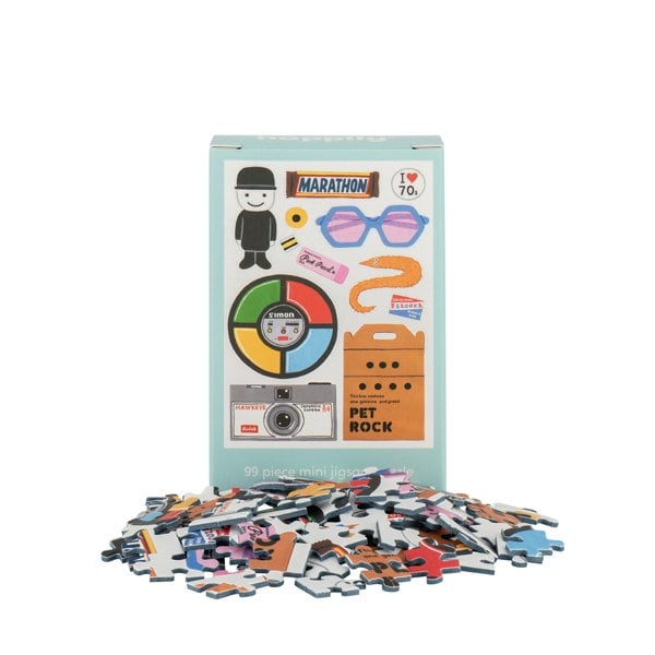 Happily Puzzles In the 70's - 99 Piece Mini Jigsaw Puzzle