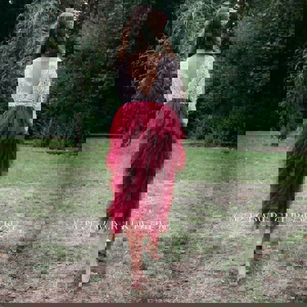 Rear of dress to show detailing