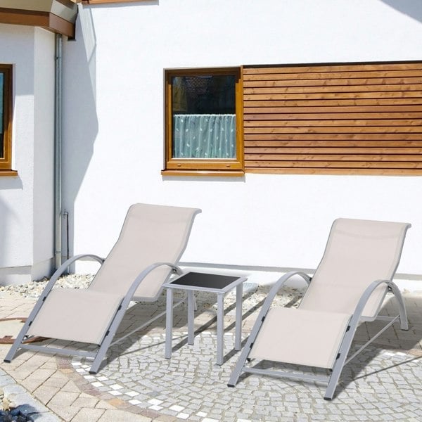 Outdoor Lounge Chair Set