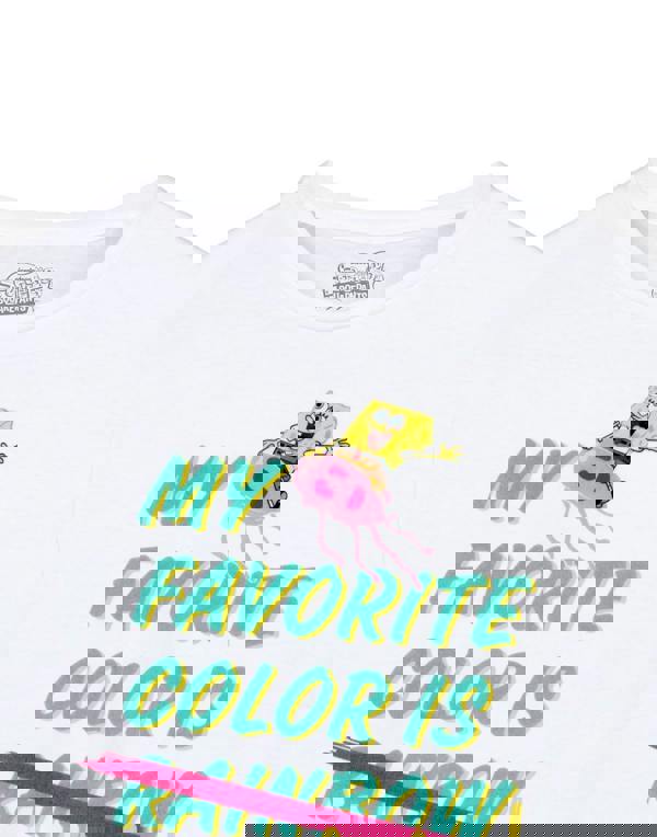 SpongeBob SquarePants Girls White Jellyfish Short Sleeved T-Shirt