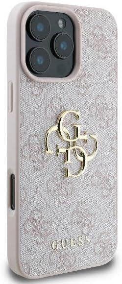 Guess 4G Big Logo Case for iPhone 16 Pro 6.3" Pink - GUHCP16L4GMGPI
