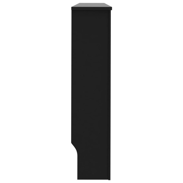Berkfield Radiator Cover Black 152x19x81 cm MDF