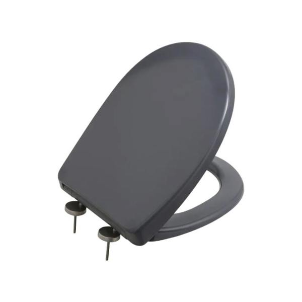 Bemis Click & Clean Classic Grey Standard Soft Close Quick Release Toilet Seat