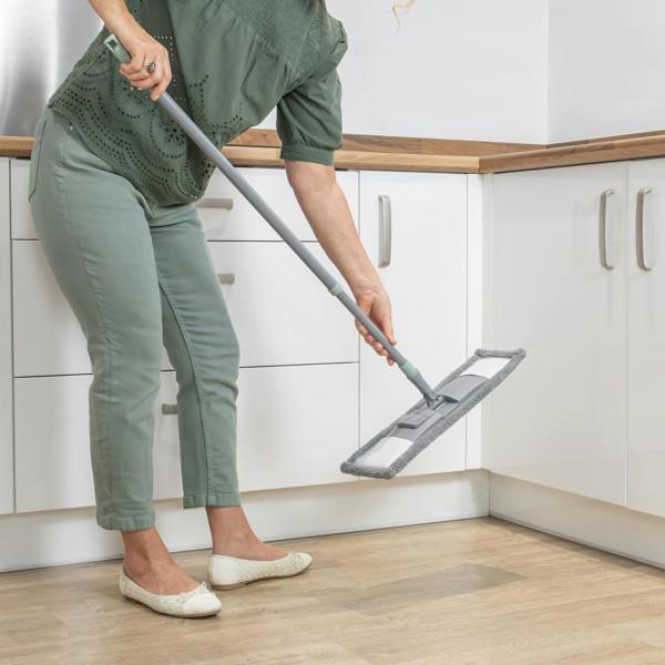 JVL Extended Microfibre Mop - Grey