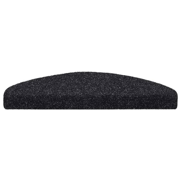Berkfield Self-adhesive Stair Mats 5 pcs Black 65x21x4 cm Needle Punch