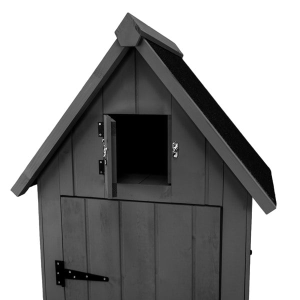 Monstershop Wooden Garden Shed - Dark Grey