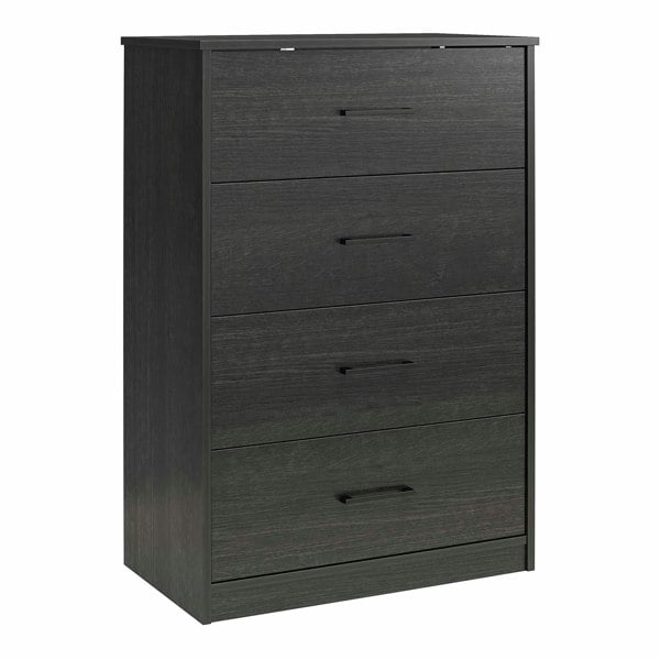 Dorel Home BrEZ Build Pearce 4 DRW Dresser Black Oak