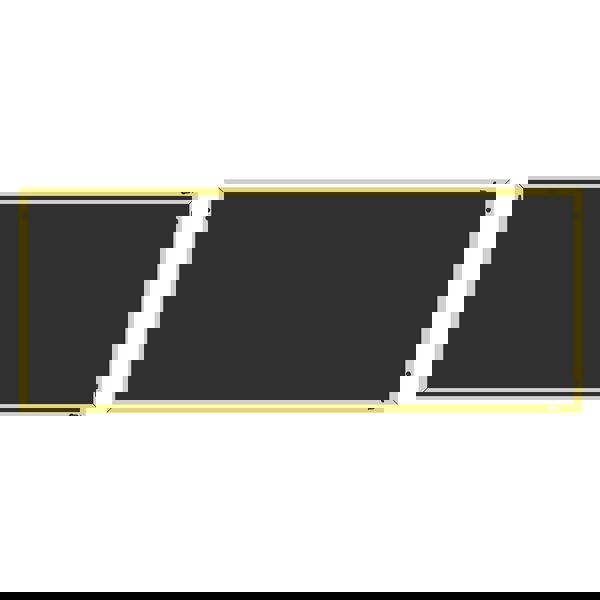 Exclusive Mirrors Modern Gold Metal Rectangle Frame Leaner Mirror 200cm x 100cm