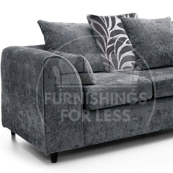 Zink Chenille Fabric 3 Seater Sofa - 3